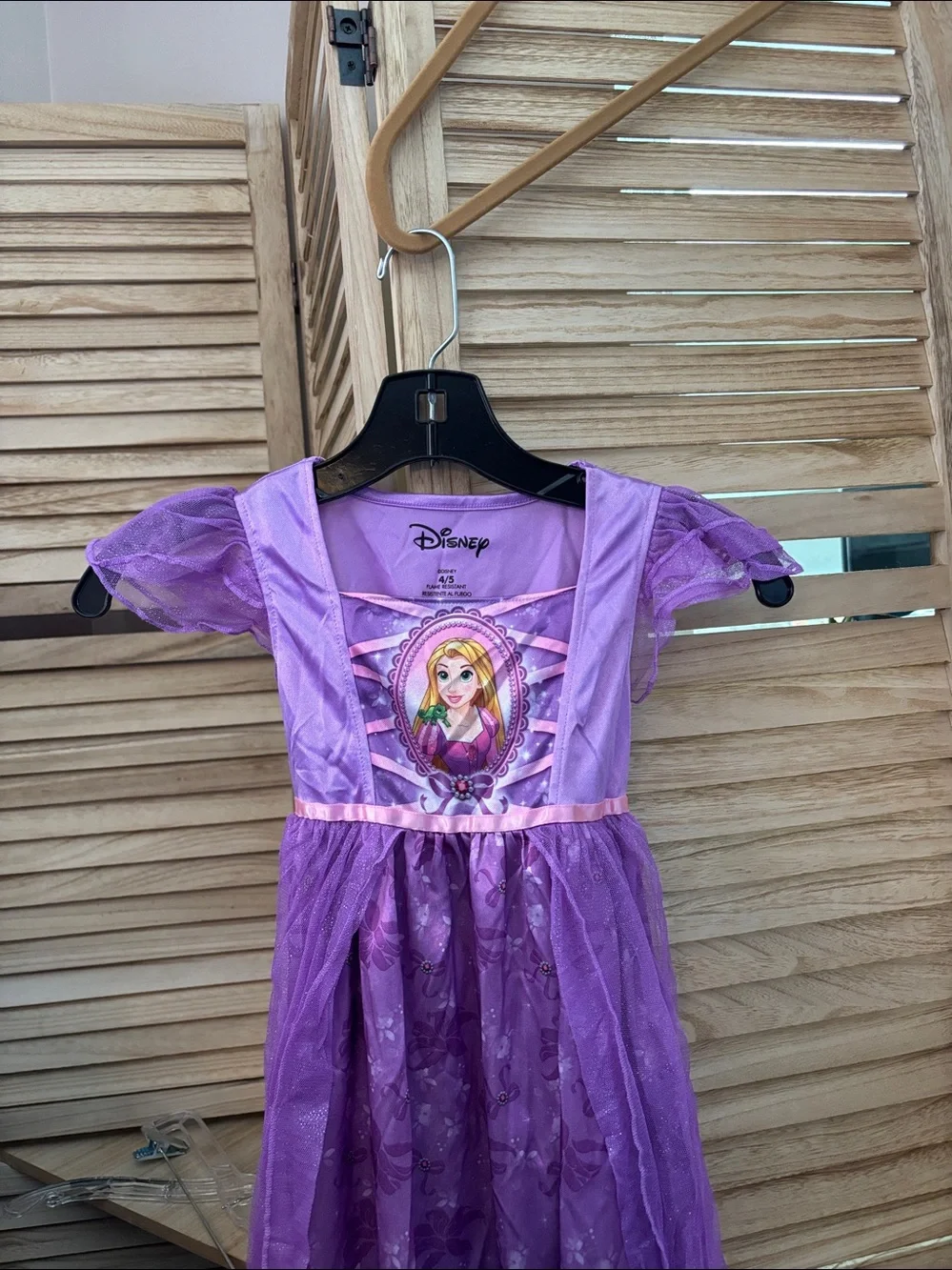 Disney Purple Rapunzel Princess Dress Costume with Pink Trim 4/5